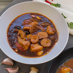 Sauté King Oyster Mushroom - Three Cup sauce 醬爆杏鮑菇-三杯口味 250g